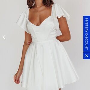 Selfie Leslie White Mini Dress